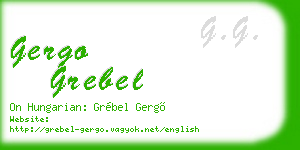 gergo grebel business card